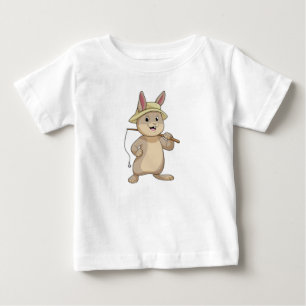 T-shirt Pour Bébé Rabin comme Fisher avec canne à pêche