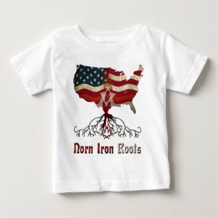 T-shirt Pour Bébé Racines nord-irlandaises américaines