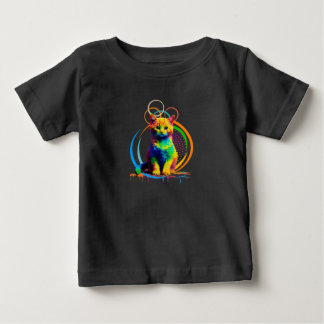 T-shirt Pour Bébé Rainbow Whiskers Un rêve de chat multicolore
