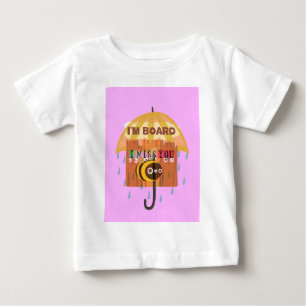 T-shirt Pour Bébé Rainy Day Blues : I Miss You Je m'ennuie