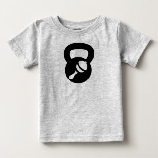 T-shirt Pour Bébé rameper bébé kettlebell