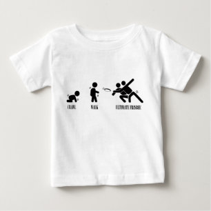 T-shirt Pour Bébé Rampement. Promenade. Frisbee final