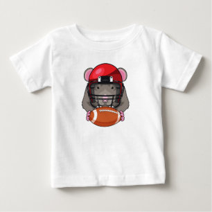 T-shirt Pour Bébé Rat au football
