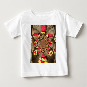 T-shirt Pour Bébé Ravissement rouge coloré : Caléidoscope de fraises
