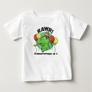 T-shirt Pour Bébé Rawr Dinosaur