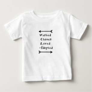 T-shirt Pour Bébé Recherché choisi aimé adopté