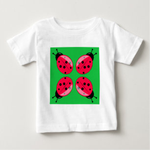 T-shirt Pour Bébé Red Ladybugs