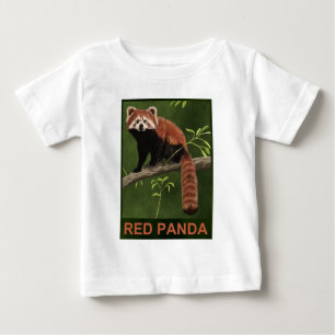 T-shirt Pour Bébé Red Panda