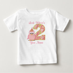 T-shirt Pour Bébé Regardez qui est deux filles Chemise d'anniversair
