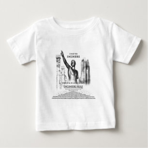 T-shirt Pour Bébé Règle des ingénieurs