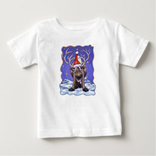 T-shirt Pour Bébé Reindeer Holiday