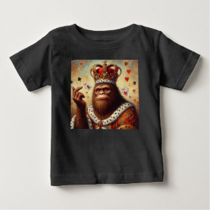 T-shirt Pour Bébé Reine des Coeurs de Bigfoot