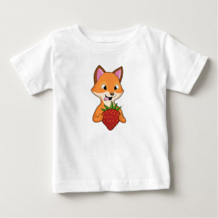T-shirt Pour Bébé Renard avec fraise