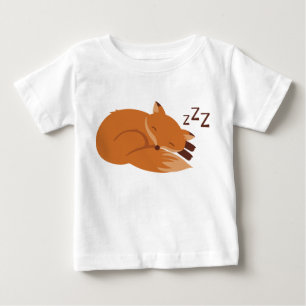 T-shirt Pour Bébé Renard endormi