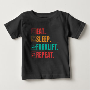 T-SHIRT POUR BÉBÉ RÉPÉTITION DE L'ÉCLAIRAGE DE SOMMEIL - OPÉRATEUR D