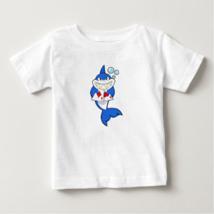 T-shirt Pour Bébé Requin au Poker avec cartes de Poker