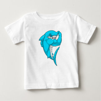 T-shirt Pour Bébé requin-marteau en tant que culturiste au Bodybuild