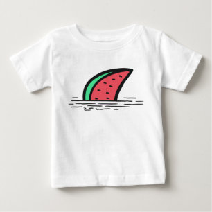T-shirt Pour Bébé Requin pastèque