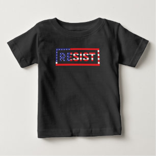 T-shirt Pour Bébé RÉSISTER  Drapeau des États-Unis