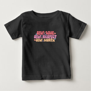 T-shirt Pour Bébé Respect de l'amour de soi