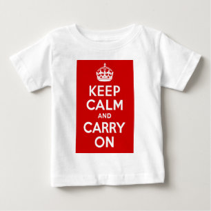 T-shirt Pour Bébé Restez calme et poursuivez