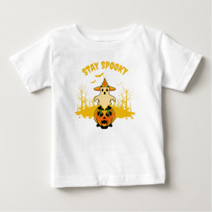 T-shirt Pour Bébé Restez éffrayant