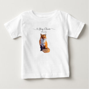 T-shirt Pour Bébé Restez intelligent Little Fox Magie