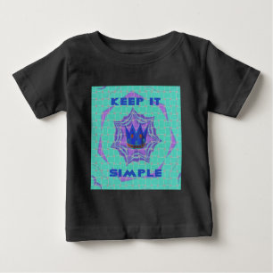 T-shirt Pour Bébé Restez simple : l'art Motif de la Clarté Royale