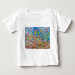 T-shirt Pour Bébé Retro 60s paisible Vêtements de vie océanique Cade