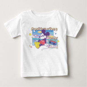 T-shirt Pour Bébé Retro Mickey Vibes Positives Uniquement