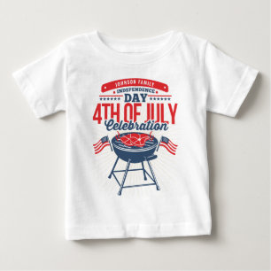 T-shirt Pour Bébé Réunion de la famille de grillades 4 juillet barbe
