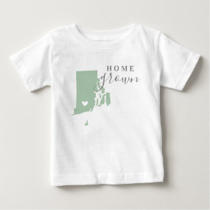 T-shirt Pour Bébé Rhode Island Home Cultivé   Etat des couleurs modi
