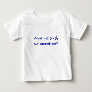 T-shirt Pour Bébé Riddle Me T-Qu'est-ce qui a des dents mais ne peut