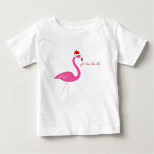 T-shirt Pour Bébé Robe de bébé Fa la la la Flamingo Holiday