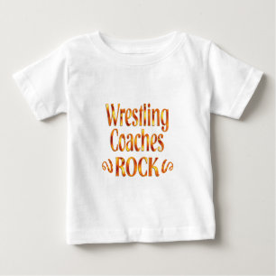 T-shirt Pour Bébé Roche de lutte d'entraîneurs