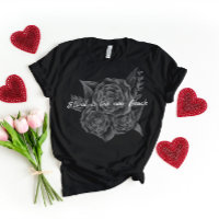 Roche n Rouleau noir Monochromatique Floral