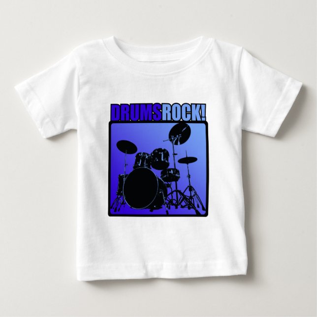 T-shirt Pour Bébé Roches de tambours ! (Devant)