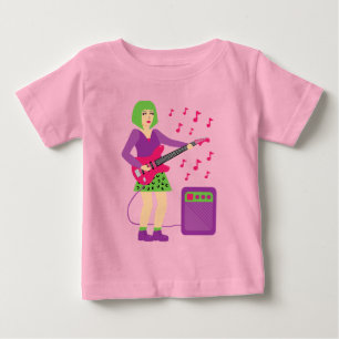 T-shirt Pour Bébé Rock Chick