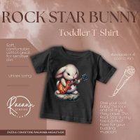 T-shirt pour bébé Rock Star Bunny
