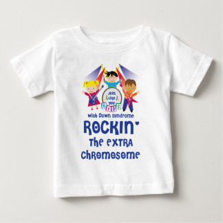 T-shirt Pour Bébé ROCKIN' Le Chromosome supplémentaire (Manches long