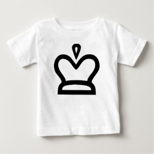 T-shirt Pour Bébé Roi blanc