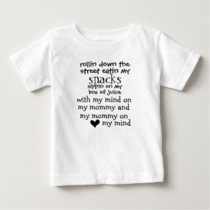T-shirt Pour Bébé Rollin En Bas De La Rue