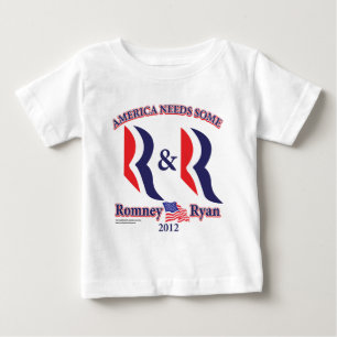 T-shirt Pour Bébé Romney et Ryan
