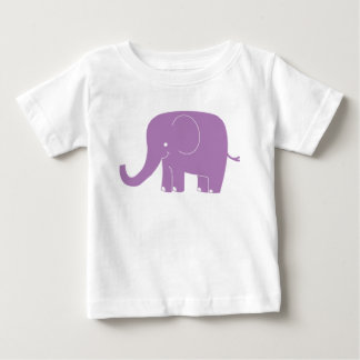 T-shirt Pour Bébé Romper d'éléphant violet