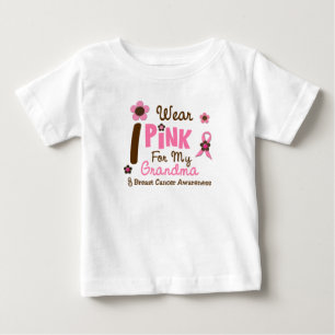 T-shirt Pour Bébé Rose d'usage du cancer du sein I pour ma