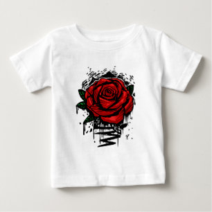 T-shirt Pour Bébé Rose Rugueuse