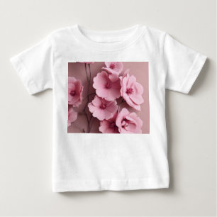 T-shirt Pour Bébé Roses rose Blush esthétique motif floral