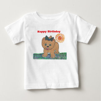 T-shirt Pour Bébé Rosie Le Chiot Poméranien
