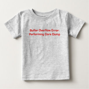 T-shirt Pour Bébé Rouge de débordement d'amortisseur