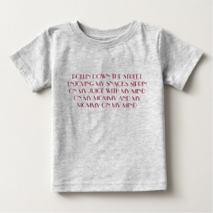 T-shirt Pour Bébé Rouler dans la rampe.